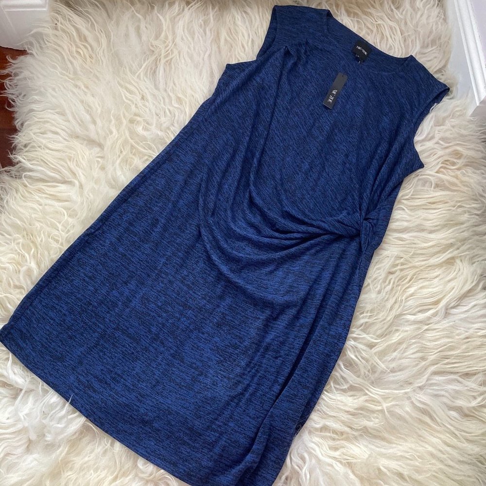 NIC + ZOE PLUS KNIT TWISTED FRONT SWEATER DRESS - Picture 3 of 9